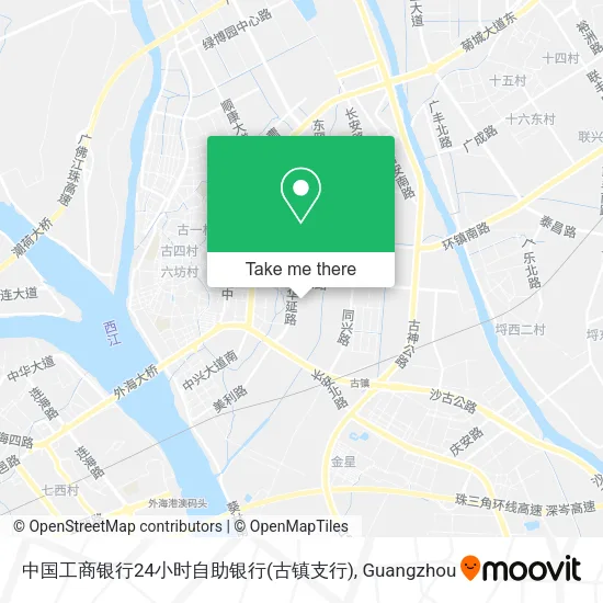 中国工商银行24小时自助银行(古镇支行) map