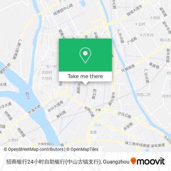 招商银行24小时自助银行(中山古镇支行) map