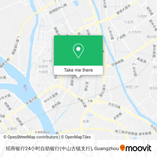 招商银行24小时自助银行(中山古镇支行) map