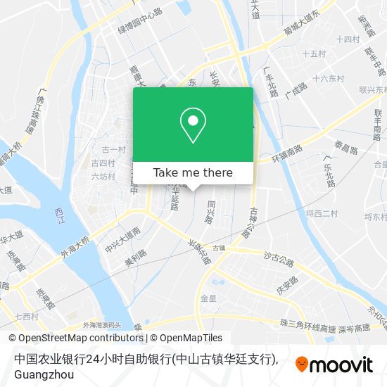 中国农业银行24小时自助银行(中山古镇华廷支行) map