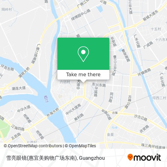雪亮眼镜(惠宜美购物广场东南) map