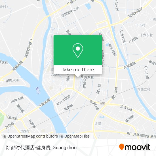 灯都时代酒店-健身房 map