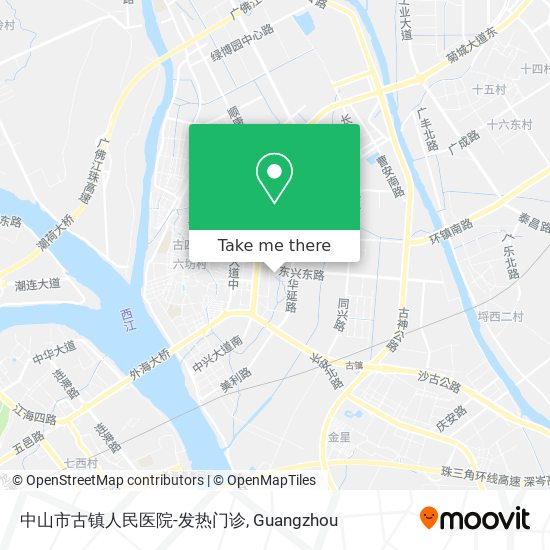 中山市古镇人民医院-发热门诊 map