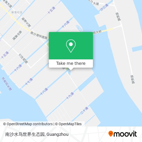 南沙水鸟世界生态园 map