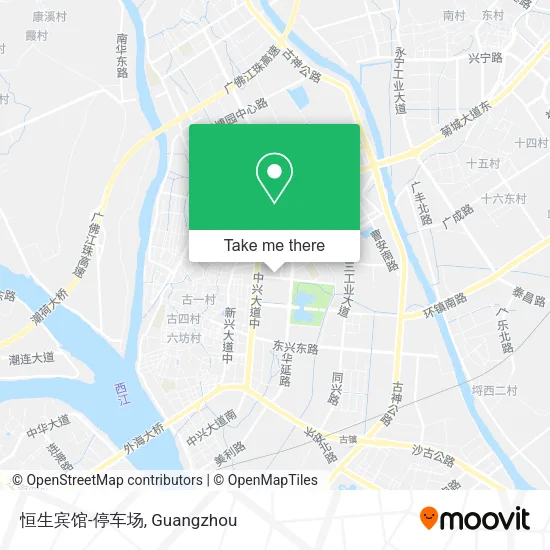 恒生宾馆-停车场 map