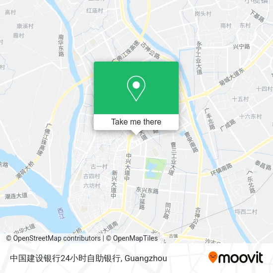 中国建设银行24小时自助银行 map
