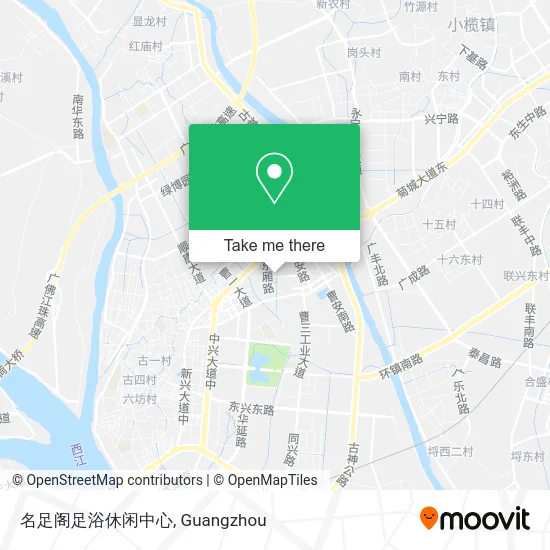名足阁足浴休闲中心 map