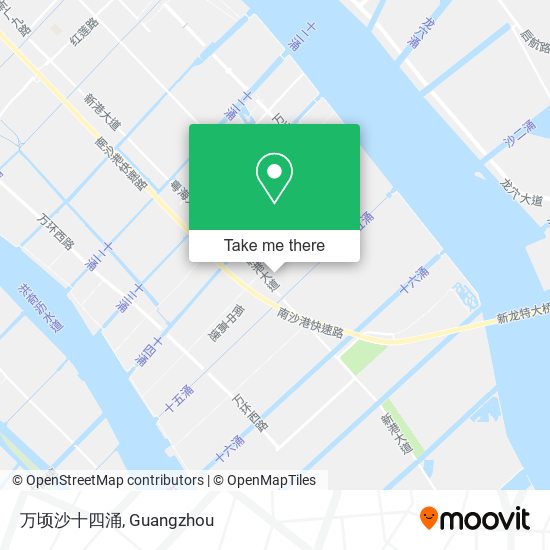 万顷沙十四涌 map