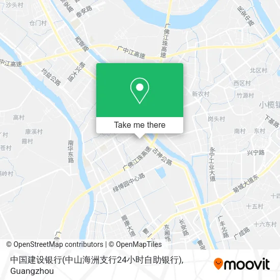 中国建设银行(中山海洲支行24小时自助银行) map