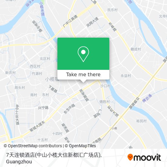 7天连锁酒店(中山小榄大信新都汇广场店) map