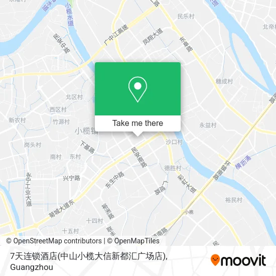 7天连锁酒店(中山小榄大信新都汇广场店) map