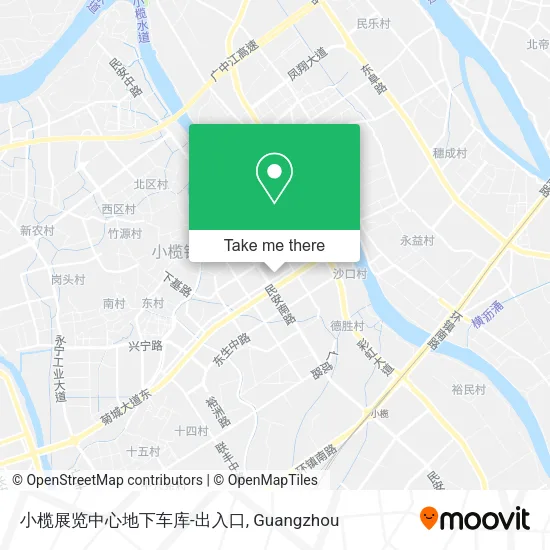 小榄展览中心地下车库-出入口 map