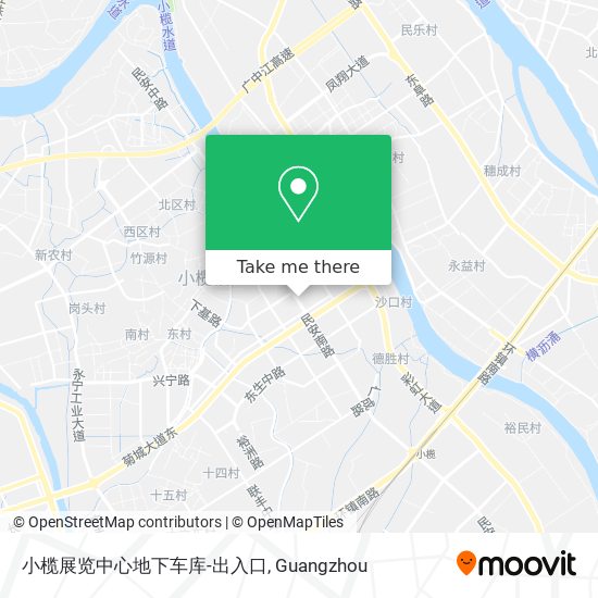 小榄展览中心地下车库-出入口 map