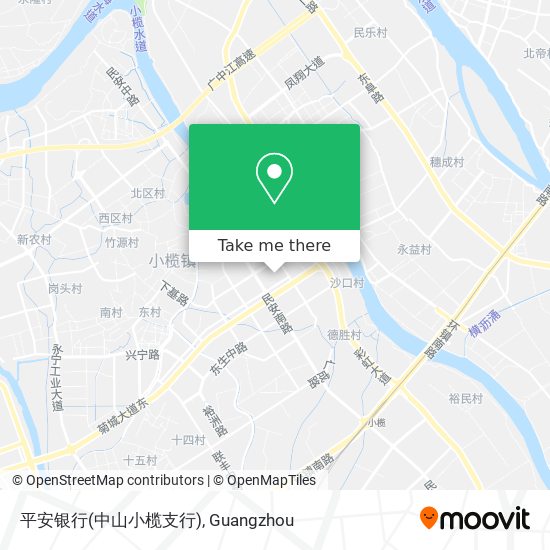 平安银行(中山小榄支行) map