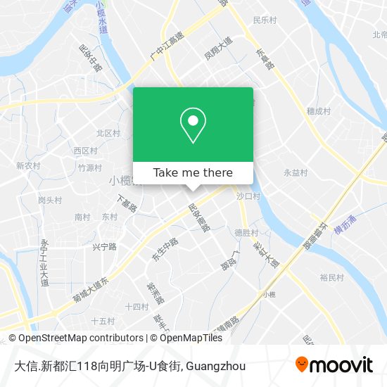 大信.新都汇118向明广场-U食街 map