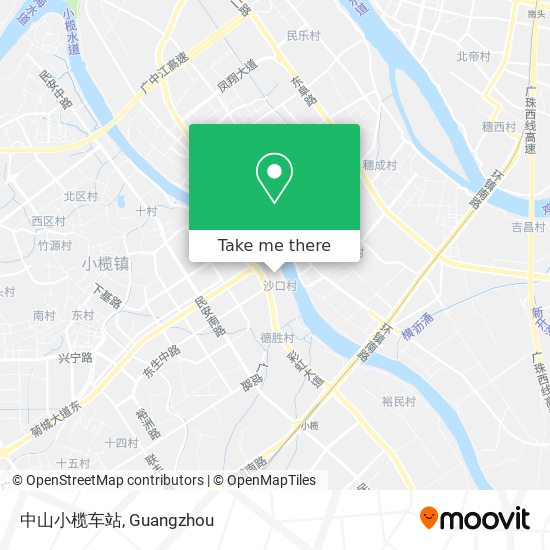 中山小榄车站 map