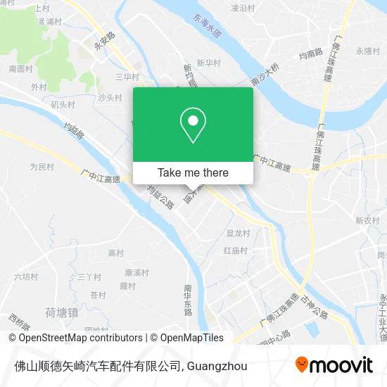 佛山顺德矢崎汽车配件有限公司 map