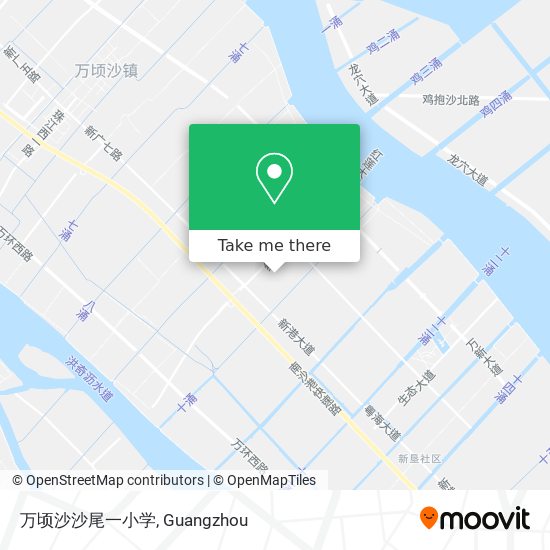 万顷沙沙尾一小学 map