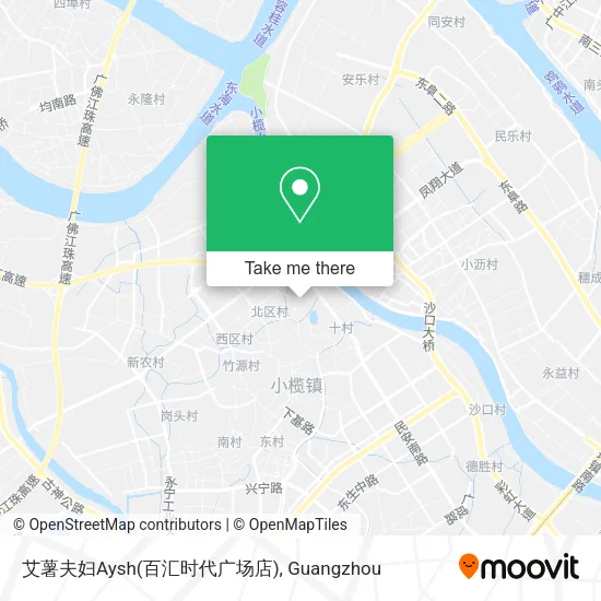 艾薯夫妇Aysh(百汇时代广场店) map