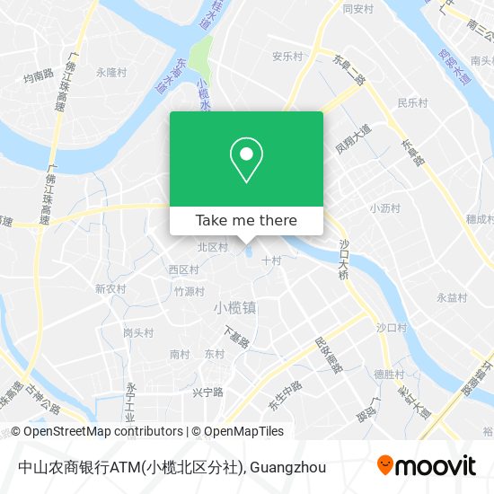 中山农商银行ATM(小榄北区分社) map