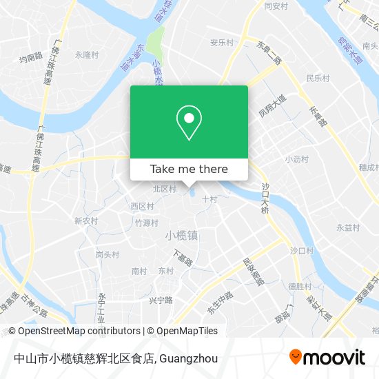中山市小榄镇慈辉北区食店 map