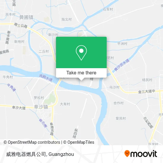 威雅电器燃具公司 map