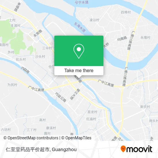 仁至堂药品平价超市 map