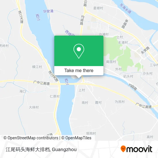 江尾码头海鲜大排档 map