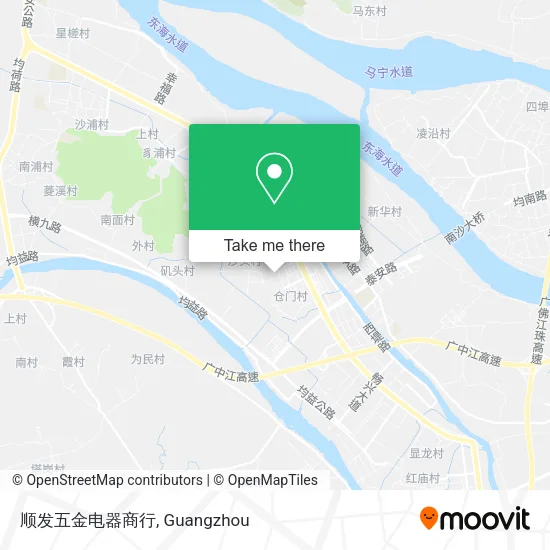 顺发五金电器商行 map