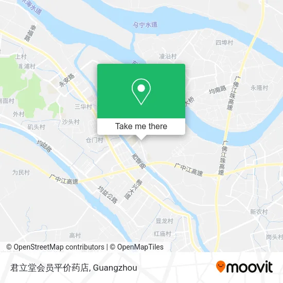 君立堂会员平价药店 map