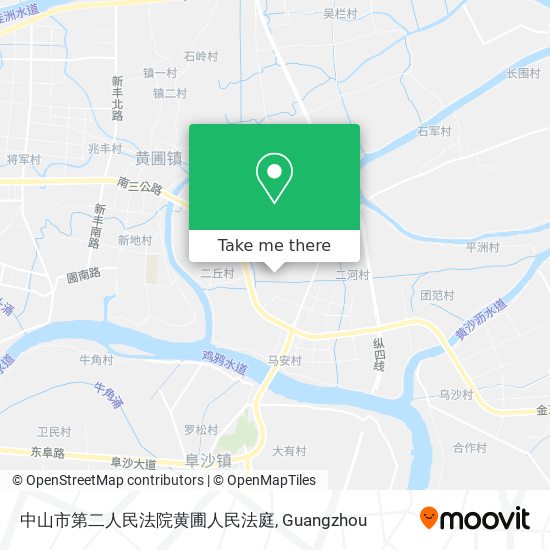 中山市第二人民法院黄圃人民法庭 map