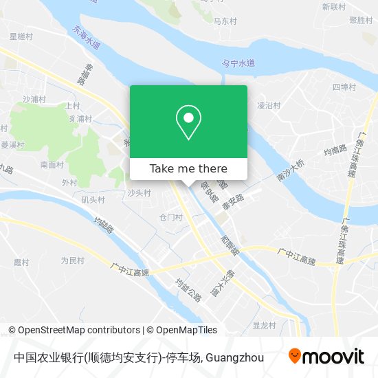 中国农业银行(顺德均安支行)-停车场 map