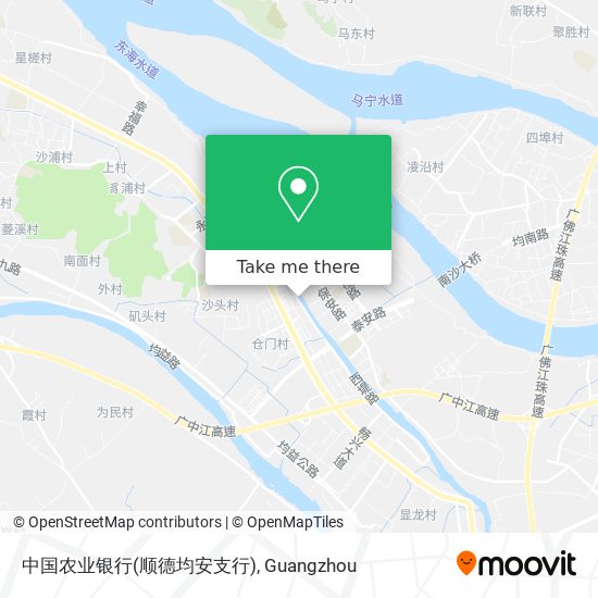 中国农业银行(顺德均安支行) map