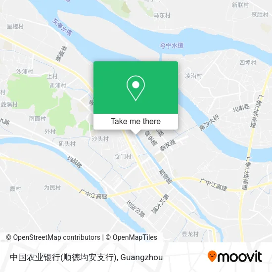 中国农业银行(顺德均安支行) map