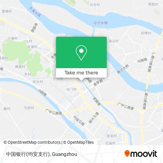 中国银行(均安支行) map