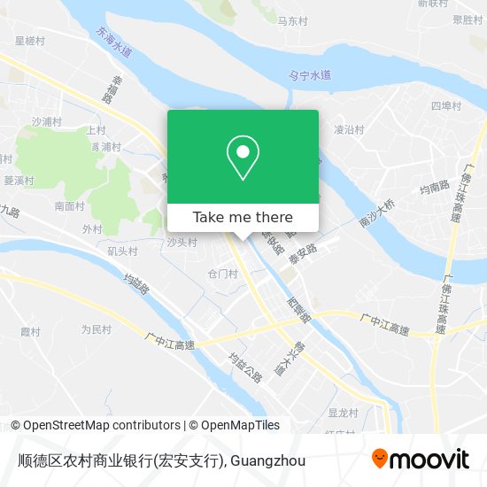 顺德区农村商业银行(宏安支行) map