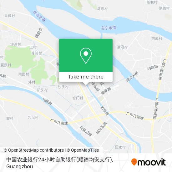 中国农业银行24小时自助银行(顺德均安支行) map