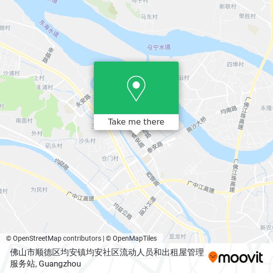 佛山市顺德区均安镇均安社区流动人员和出租屋管理服务站 map