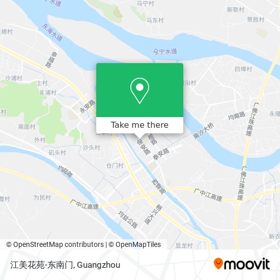 江美花苑-东南门 map