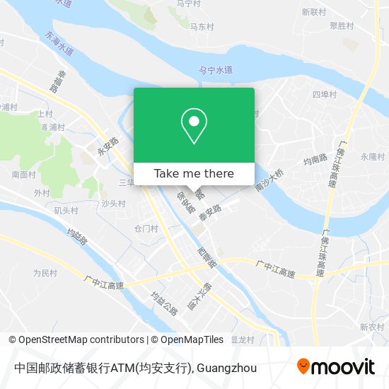 中国邮政储蓄银行ATM(均安支行) map