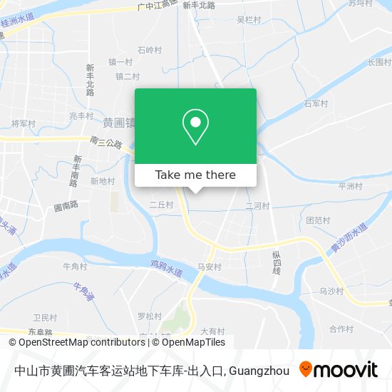 中山市黄圃汽车客运站地下车库-出入口 map