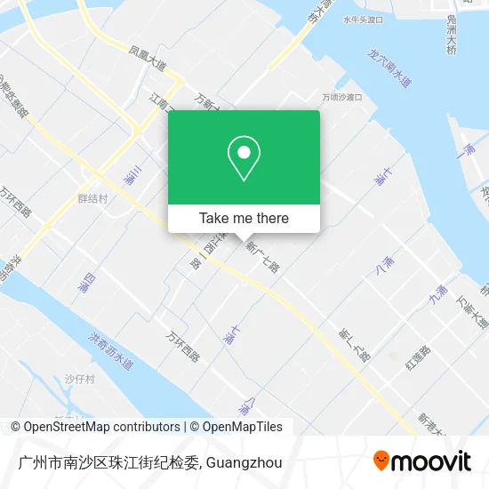 广州市南沙区珠江街纪检委 map