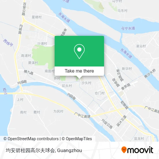 均安碧桂园高尔夫球会 map