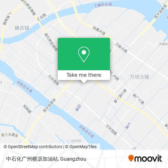 中石化广州横沥加油站 map