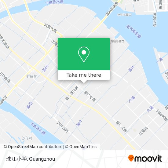 珠江小学 map