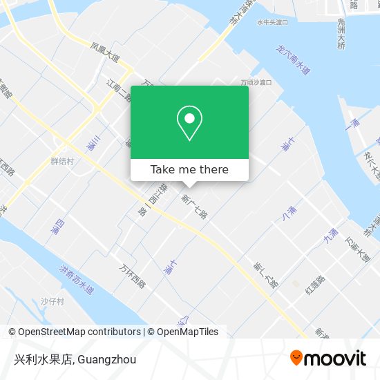 兴利水果店 map