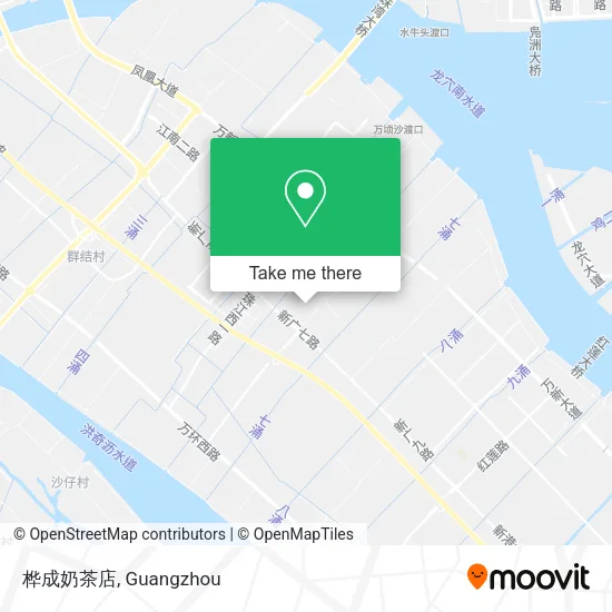 桦成奶茶店 map