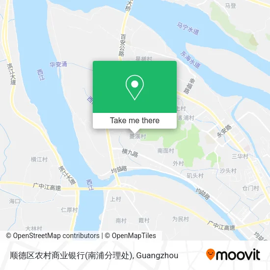 顺德区农村商业银行(南浦分理处) map