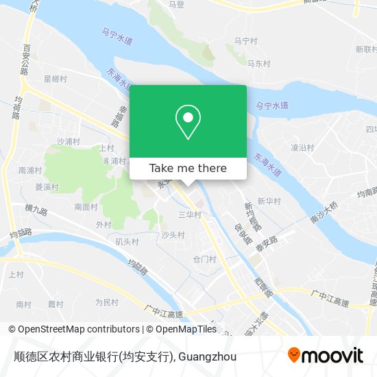 顺德区农村商业银行(均安支行) map