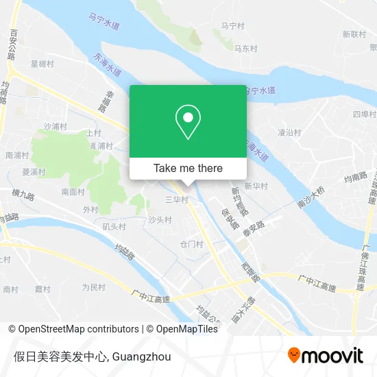 假日美容美发中心 map